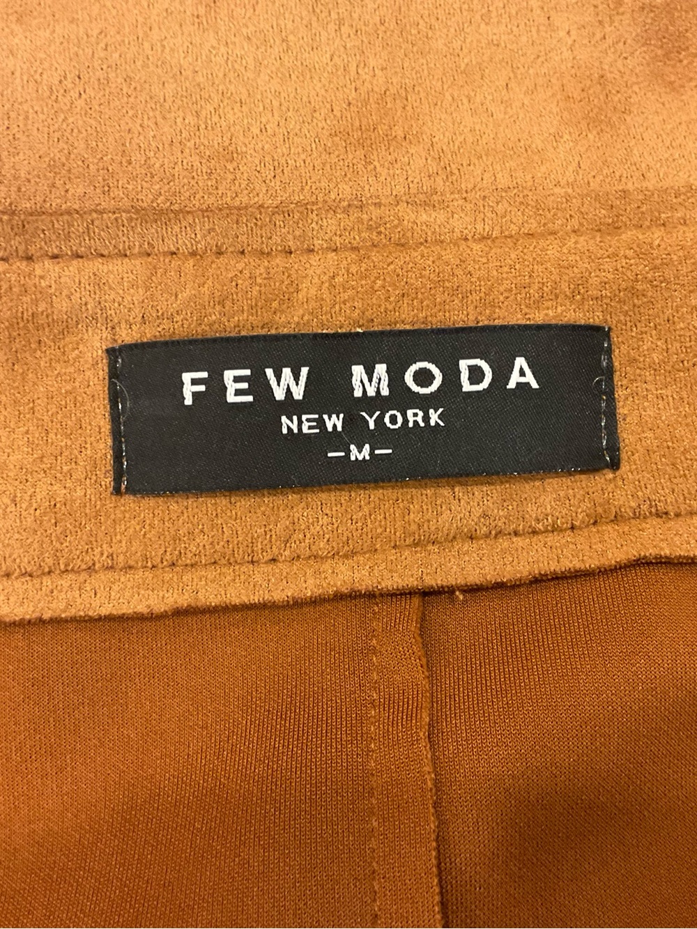 Women's Camel Suede Trench Coat - Picture 4 of 4